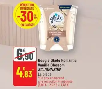 G20 Bougie glade romantic vanilla blossom sc johnson offre