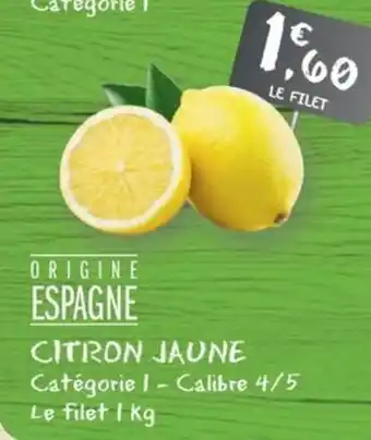 G20 Citron jaune offre