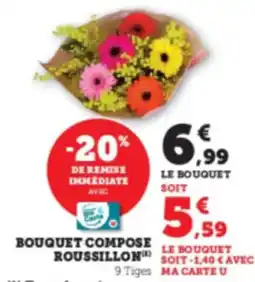 U Express Bouquet compose roussillon offre