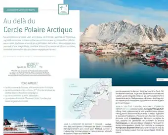 Salaün Holidays Au delà du cercle polaire arctique offre