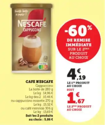 U Express NESCAFE CAPPUCCINO Cafe offre