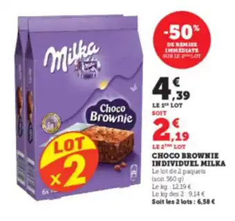 U Express MILKA Choco brownie individuel offre