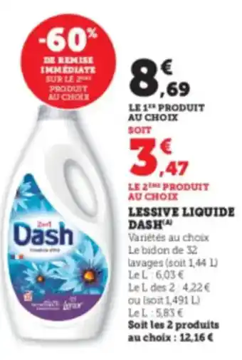 U Express DASH Lessive liquide offre