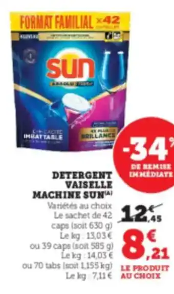 U Express SUN Detergent vaiselle machine offre