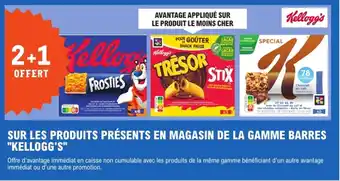 E.Leclerc "KELLOGG'S" Sur les produits présents en magasin de la gamme barres offre