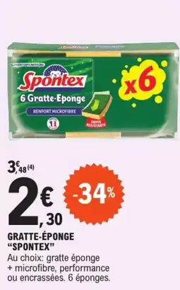 E.Leclerc "SPONTEX" Gratte-éponge offre