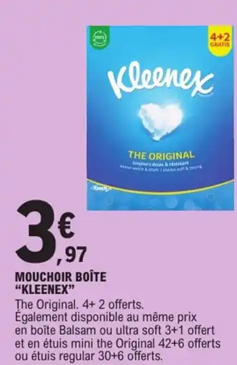 E.Leclerc "KLEENEX" Mouchoir boîte offre