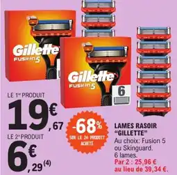 E.Leclerc "GILLETTE" Lames rasoir offre