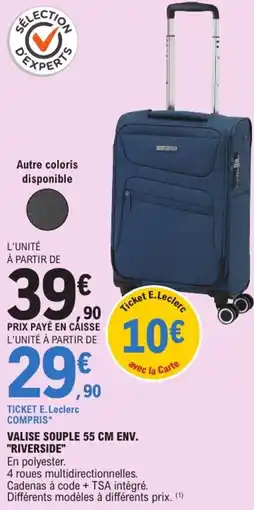 E.Leclerc "RIVERSIDE" Valise souple offre