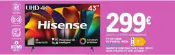 E.Leclerc HISENSE Tv led 43a6n 43" (pouces) offre