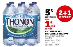 Super U THONON Eau minerale naturelle offre