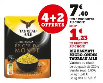 Super U TAUREAU AILE  Riz basmati micro-ondes offre