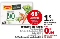 Super U MAGGI Bouillon bio offre