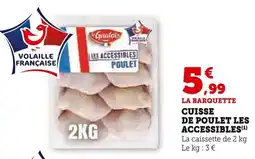 Super U Cuisse de poulet les accessibles offre