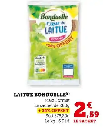 Super U BONDUELLE Laitue offre