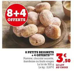 Super U 8 petits beignets +4 offerts offre