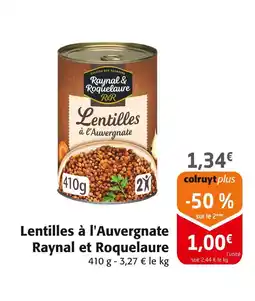 Colruyt RAYNAL ET ROQUELAURE Lentilles à l'Auvergnate offre