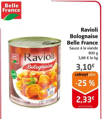 Colruyt Belle France Ravioli Bolognaise offre