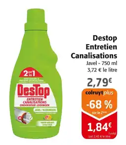 Colruyt DESTOP Entretien Canalisations offre