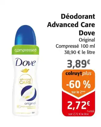 Colruyt DOVE Déodorant Advanced Care Original offre