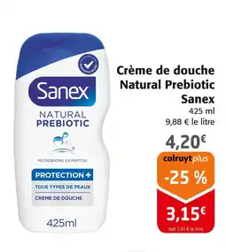 Colruyt SANEX Crème de douche Natural Prebiotic offre