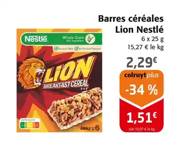 Colruyt NESTLÉ Barres céréales Lion offre