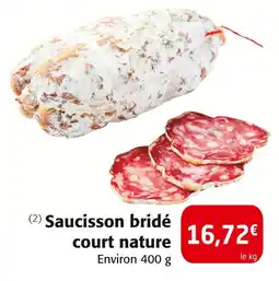 Colruyt Saucisson bridé court nature offre