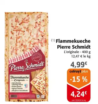 Colruyt PIERRE SCHMIDT Flammekueche offre