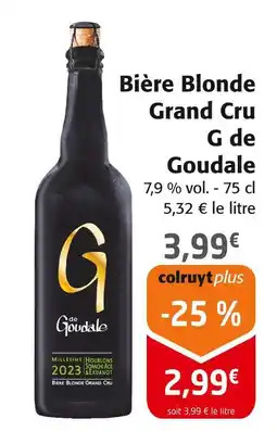 Colruyt LA GOUDALE Bière blonde grand cru offre