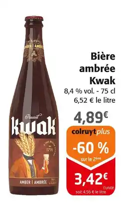 Colruyt Kwak Bière ambrée offre