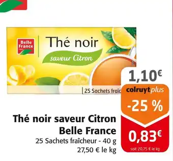 Colruyt BELLE FRANCE Thé noir saveur Citron offre