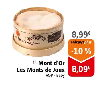 Colruyt LES MONTS DE JOUX Mont d’Or offre