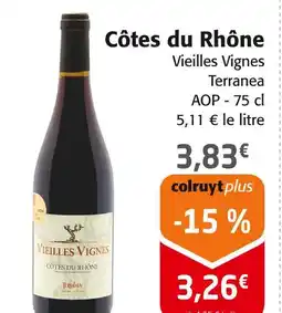 Colruyt Terranea Côtes du Rhône offre