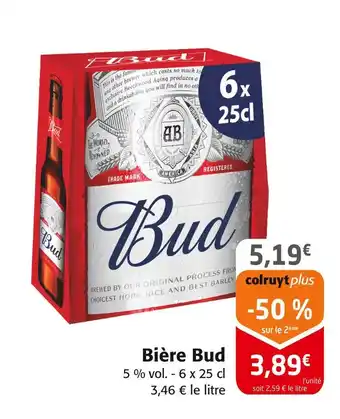 Colruyt Bud Bière Bud offre