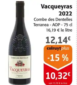 Colruyt Vacqueyras 2022 offre