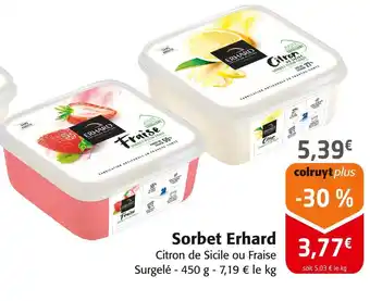 Colruyt ERHARD Sorbet offre