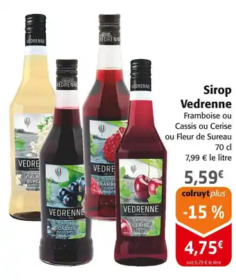 Colruyt VEDRENNE Sirop offre