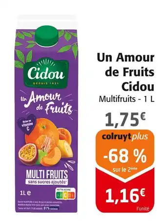 Colruyt Cidou Un Amour de Fruits offre