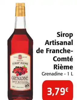 Colruyt RIÈME Sirop artisanal de franche-comté offre