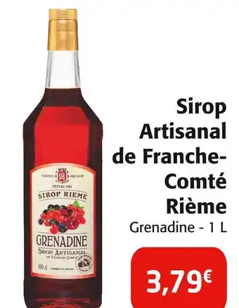 Colruyt RIÈME Sirop artisanal de franche-comté offre