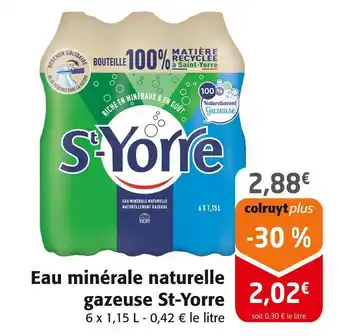 Colruyt ST-YORRE Eau minérale gazeuse offre