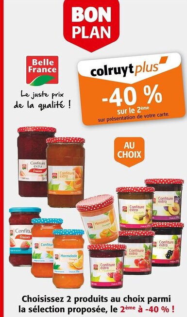 Colruyt BELLE FRANCE Confiture extra offre