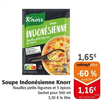 Colruyt Knorr Soupe Indonésienne offre