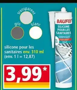 Norma BAUFIX Silicone pour les sanitaires offre