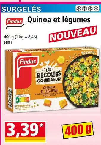 Norma Quinoa et légumes offre