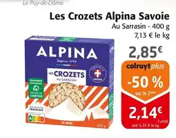 Colruyt ALPINA SAVOIE Les Crozets offre