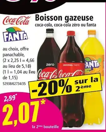 Norma COCA COLA FANTA COCA ZERO Boisson gazeuse offre