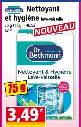 Norma DR. BECKMANN Nettoyant et hygiène lave-vaisselle offre