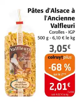 Colruyt Valfleuri Pâtes d'Alsace à l'Ancienne offre