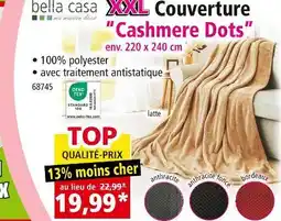 Norma bella casa XXL Couverture Cashmere Dots offre